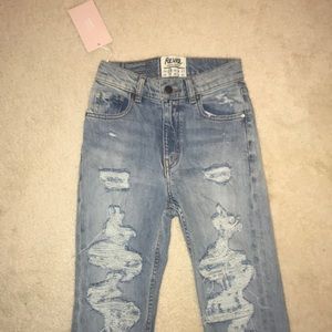 Revice Denim distressed cuffed jeans